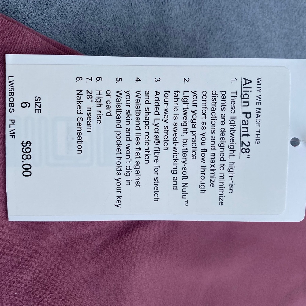 Lululemon Align Pant 28”_6